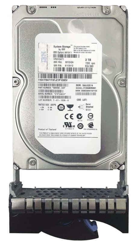 Жесткий диск IBM 81Y3912 2Tb 7200 SAS 3,5" HDD