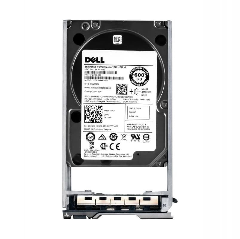 Жесткий диск Dell K1JY9 600Gb 10000 SAS 2,5" HDD