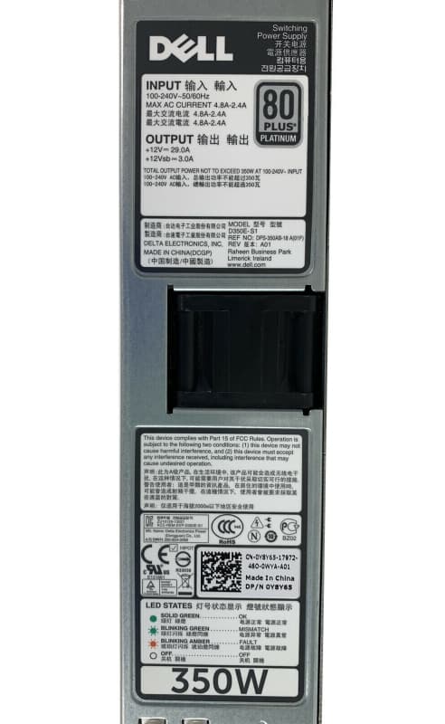 Резервный Блок Питания Dell Y8Y65 350W