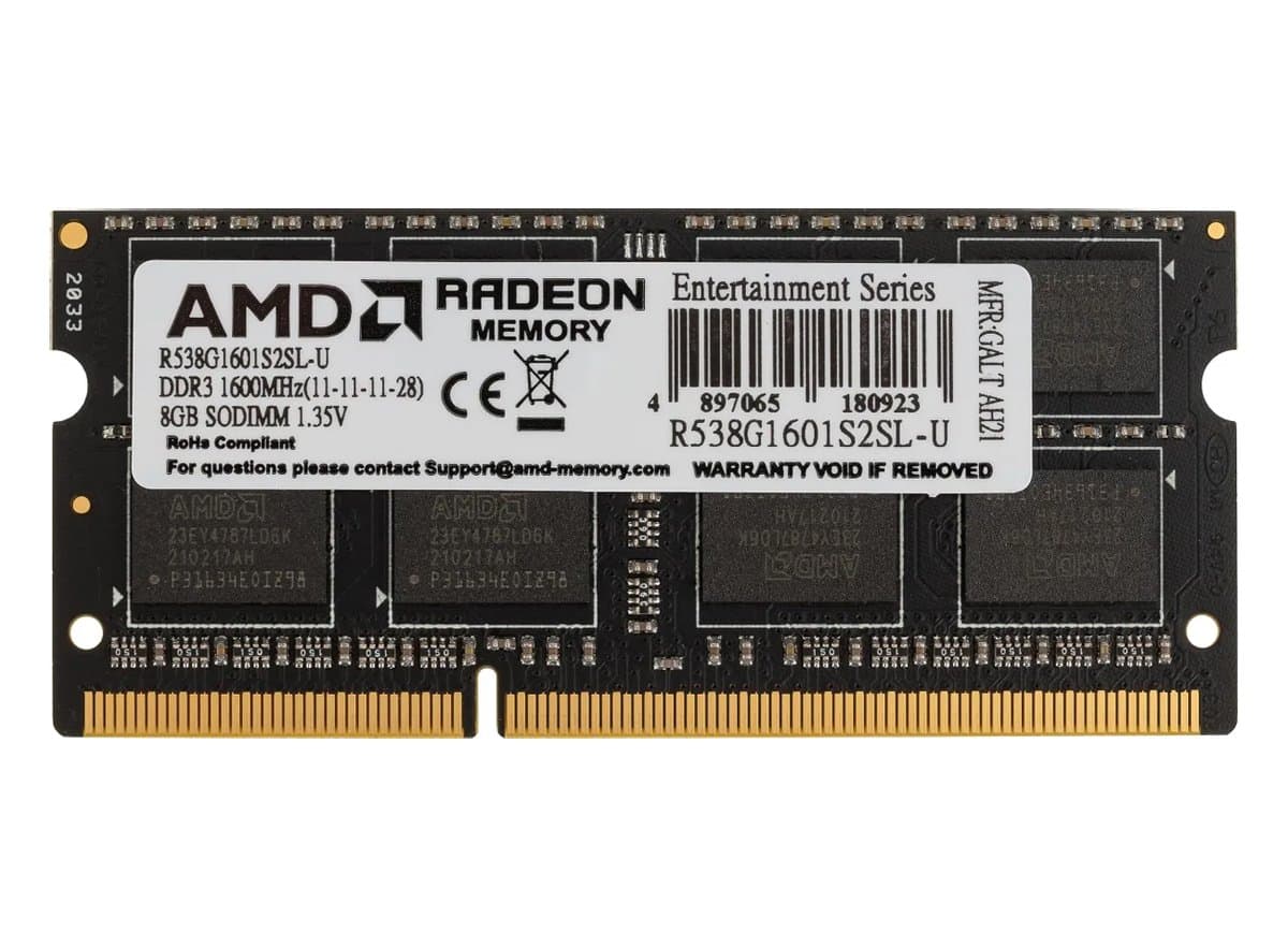Оперативная память AMD DDRIII 8Gb R538G1601S2SL-U