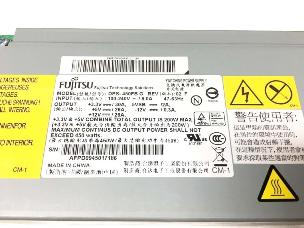 Резервный Блок Питания Fujitsu-Siemens DPS-450FB G 450W