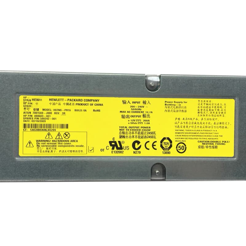 Резервный Блок Питания HP 499243-B21 2400W