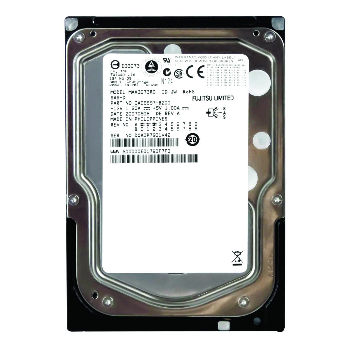 Жесткий диск Fujitsu 73,5Gb 15000 SAS 3.5" HDD CA06697-B200