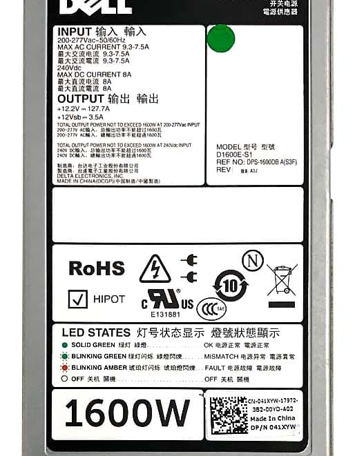 Блок питания Dell D1600E-S1 1600W