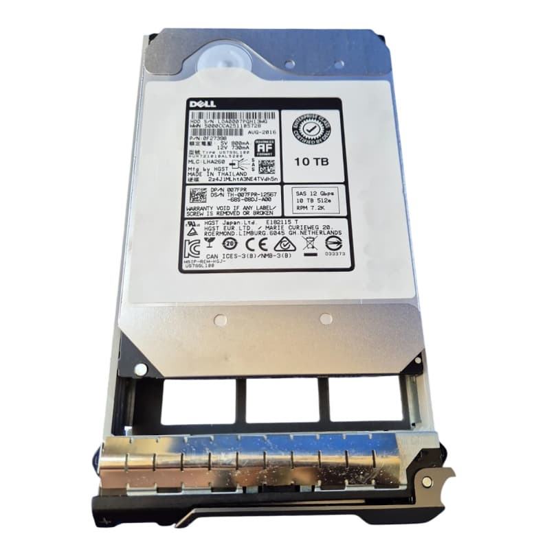 Жесткий диск Dell 007FPR 10TB 7200 SAS 3,5" HDD