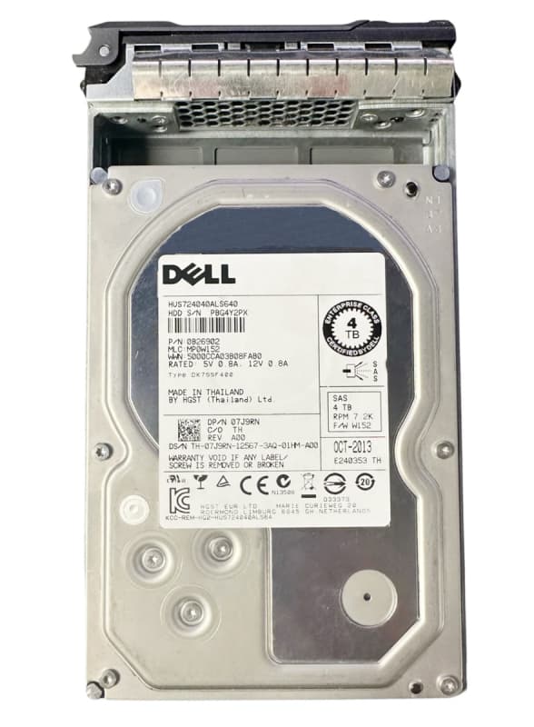 Жесткий диск DELL 07J9RN 4TB SAS 3,5" HDD