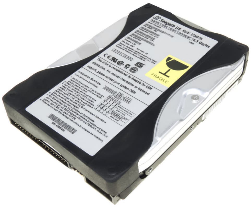 Жесткий диск Seagate ST34313A 4,3Gb 5400 IDE 3.5" HDD