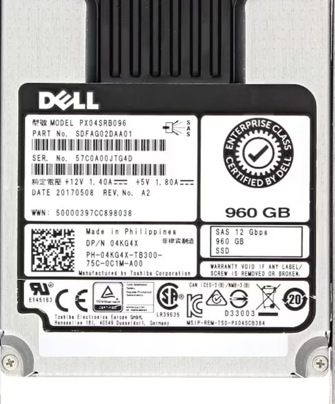 Жесткий диск Dell SDFAG02DAA01 960Gb SAS 2,5" SSD
