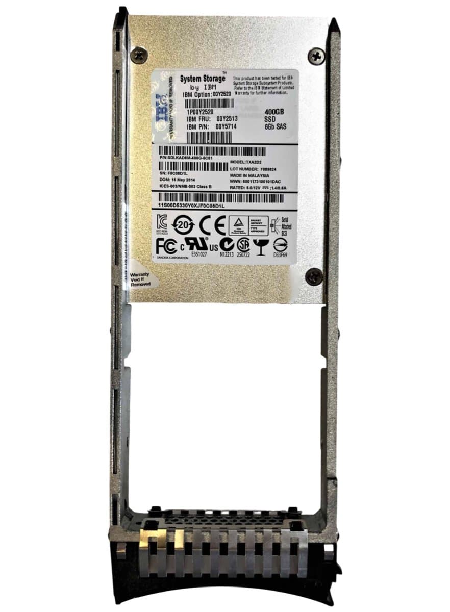 Жесткий диск IBM 400Gb  SAS 2.5" SSD 00Y2513