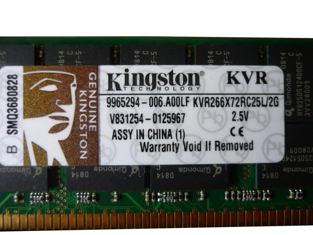 Оперативная память Kingston KVR266X72RC25L/2G DDR 2048Mb