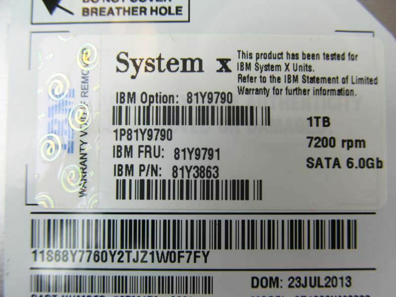 Жесткий диск Lenovo 81Y9791 1Tb 7200 SATAIII 3.5" HDD