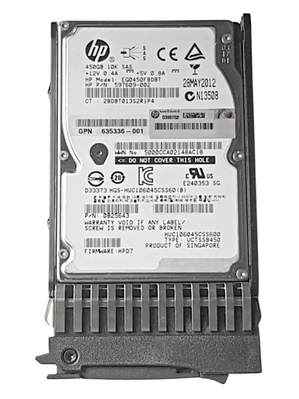 Жесткий диск HP 507129-012 450Gb 10000 SAS 2,5" HDD