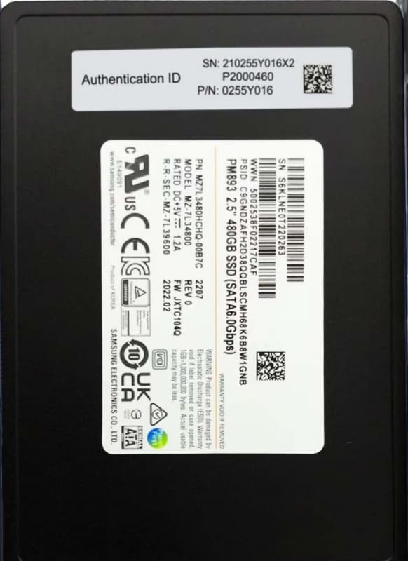 Жесткий диск Huawei 0255Y016 480Gb SATAIII 2,5" SSD