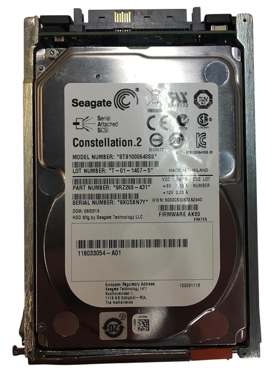 EMC 1Tb 7200 SAS 2.5" HDD 118033054-A01