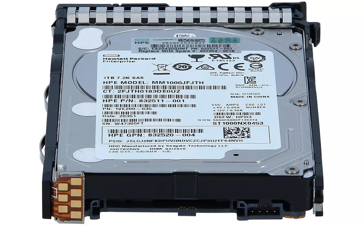 Жесткий диск HP 832984-001 1Tb 7200 SAS 2,5" HDD