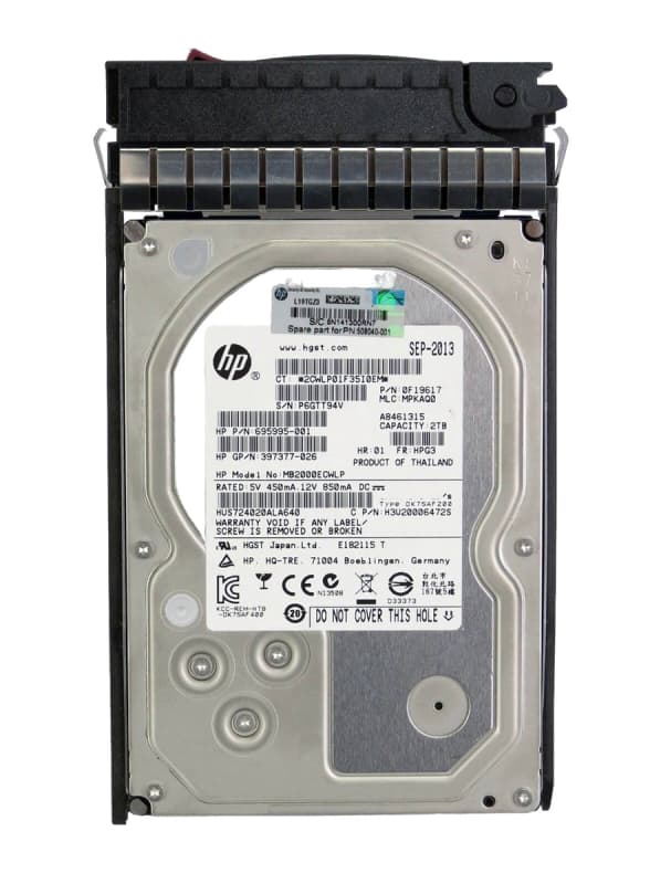 Жесткий диск HP 695995-001 2Tb 7200 SATAII 3.5" HDD