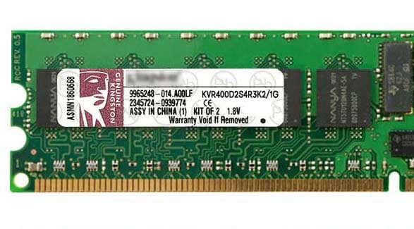 Оперативная память Kingston KVR400D2S4R3K2/1G DDRII 1Gb