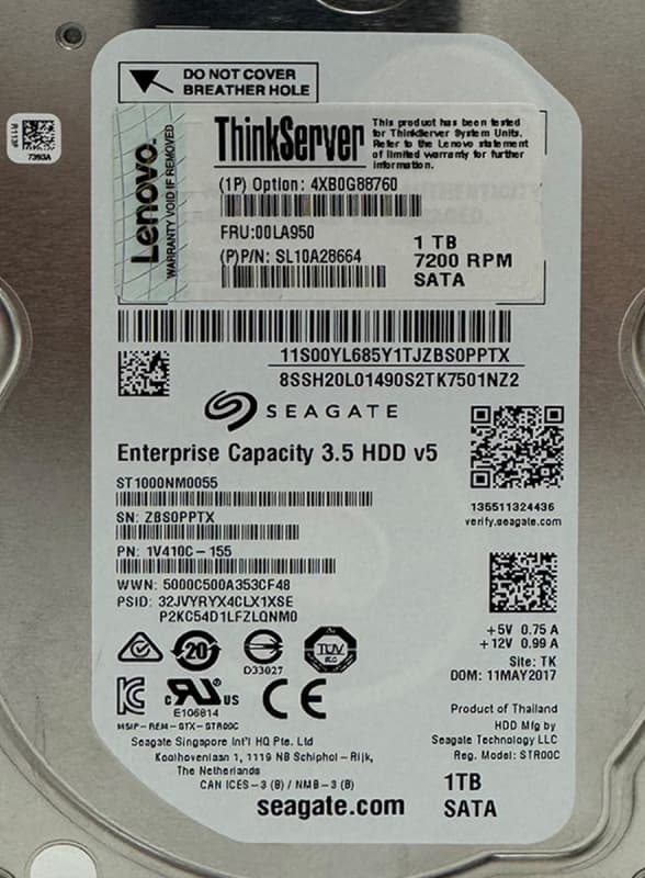 Жесткий диск IBM 1V410C-155 1Tb 7200 SATAIII 3.5" HDD