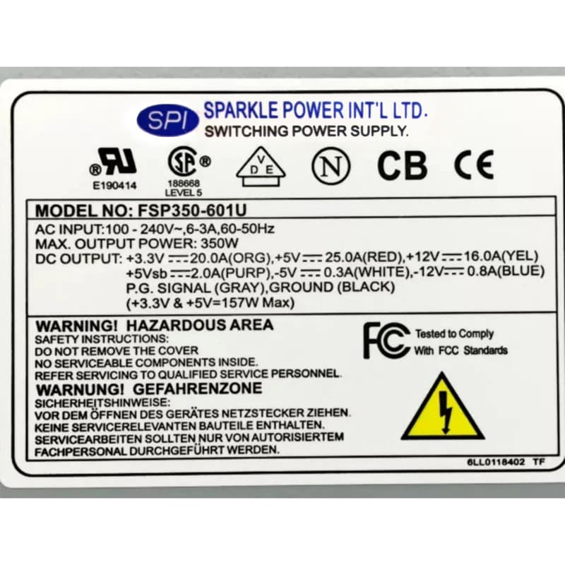 Блок Питания SuperMicro 9PA3501303 350W