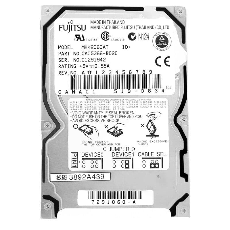 Жесткий диск Fujitsu CA05366-B020 6GB IDE HDD 2,5"