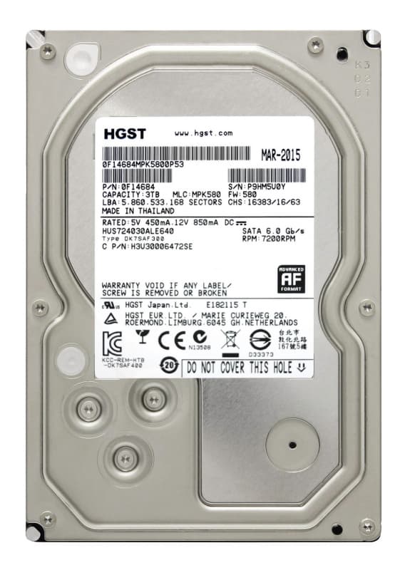 Жесткий диск Hitachi 0F14684 3Tb 7200 SATAIII 3.5" HDD