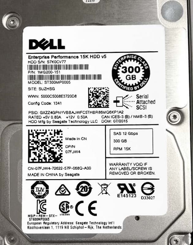 Жесткий диск Dell 400-AJRU 300Gb SAS 2,5" HDD