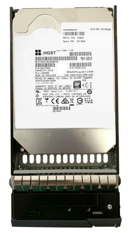 Жесткий диск Network Appliance 0F27385 10Tb 7200 SAS 3,5" HDD