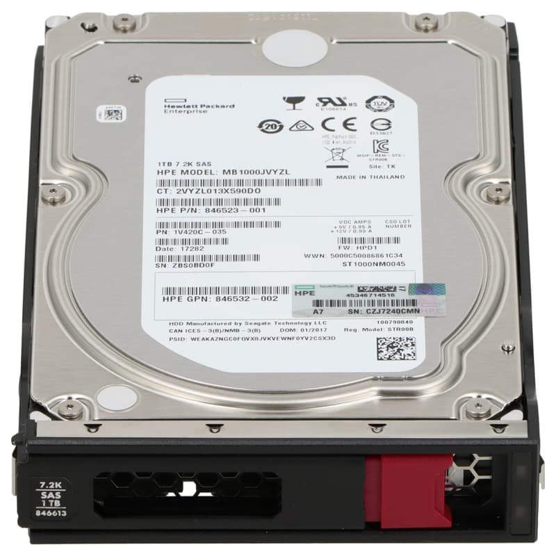 Жесткий диск HP 846613-001 1TB 7200 SAS 3,5" HDD