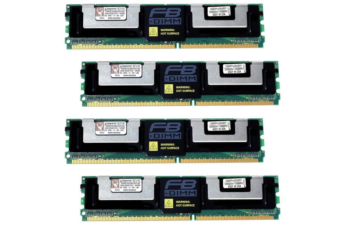 Оперативная память Kingston KVR667D2D8F5K4/8G  DDRII 8Gb