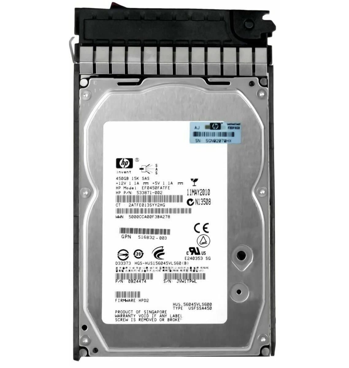 Жесткий диск HP 450Gb 15000 SAS 3.5" HDD EF0450FATFE