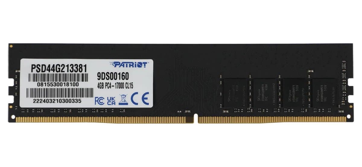 Оперативная память Patriot DDRIV 4Gb 9DS00160