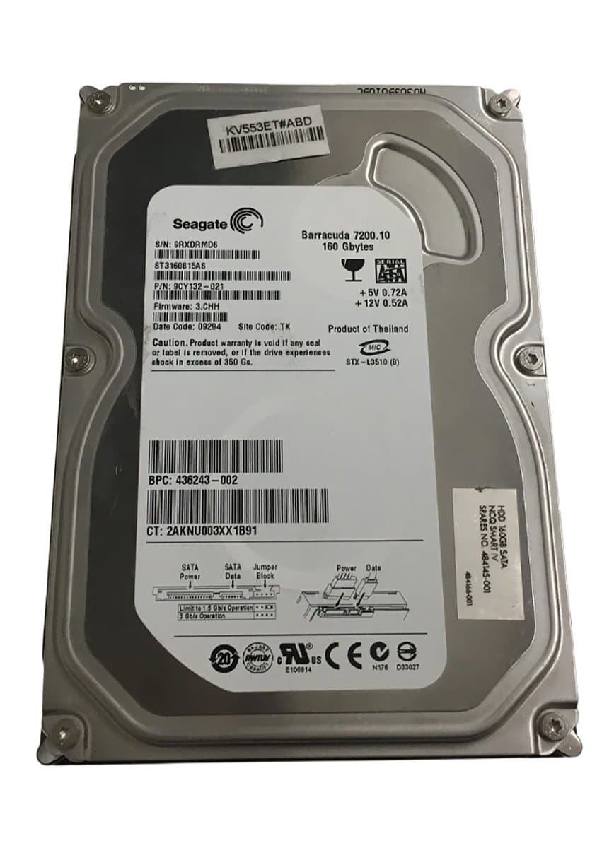 Жесткий диск HP 160Gb 7200 SATAII 3.5" HDD