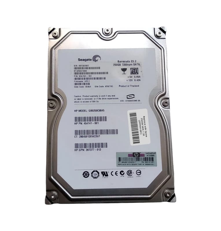 Жесткий диск HP 411276-B21 250Gb  SATA 3,5" HDD