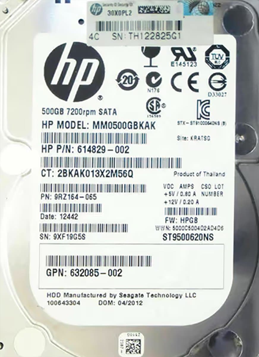 Жесткий диск HP 500Gb 7200 SATAIII 2.5" HDD 632085-002