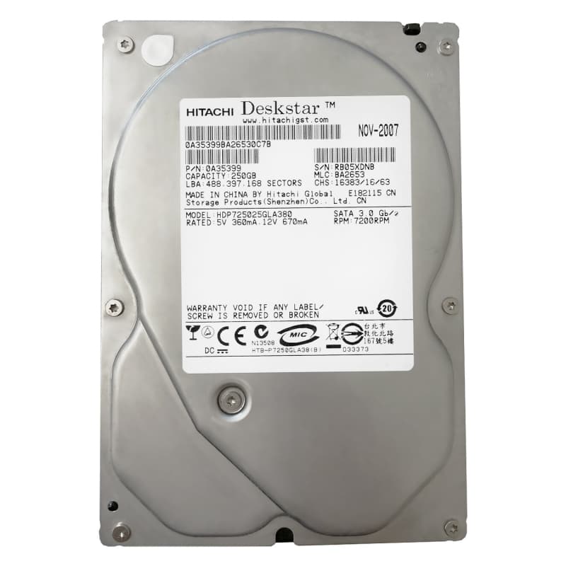Жесткий диск Hitachi 0A36885 250Gb  SATAII 3,5" HDD