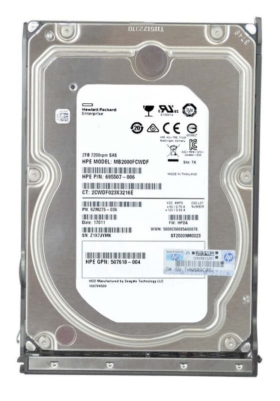 Жесткий диск HP 797279-B21 2Tb 7200 SAS 3,5" HDD