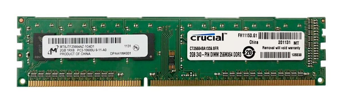 Оперативная память Crucial CT25664BA1339.8FR DDRIII 2GB
