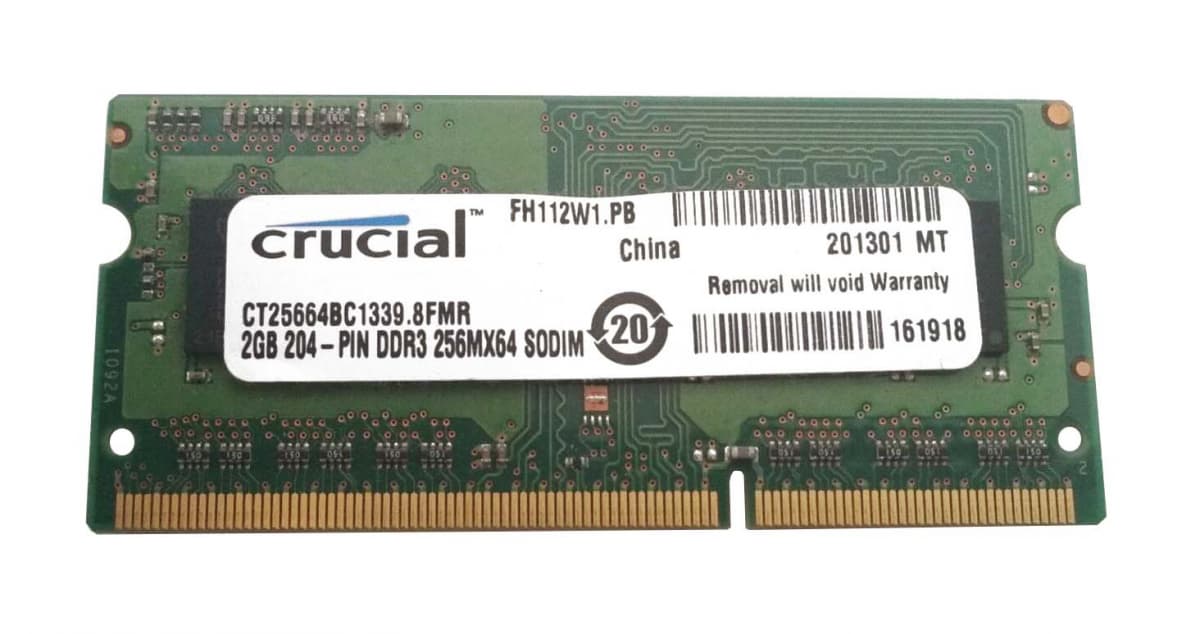 Оперативная память Crucial CT25664BC1339.8FMR DDRIII 2GB