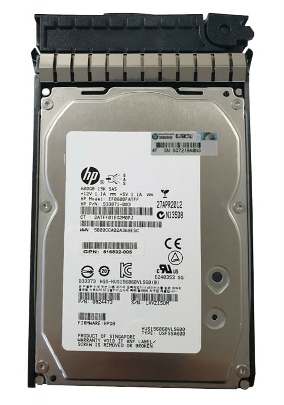 Жесткий диск HP 652617-002 600Gb SAS 3,5" HDD