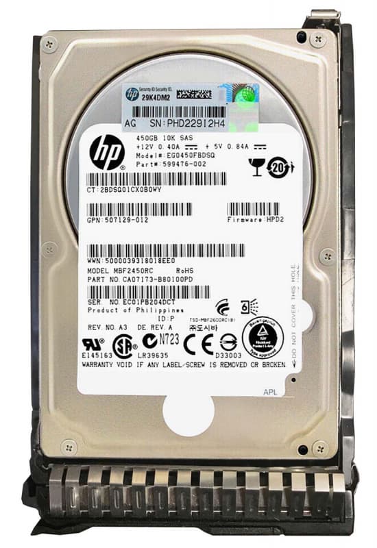 Жесткий диск HP 507129-011 450Gb 10000 SAS 2,5" HDD