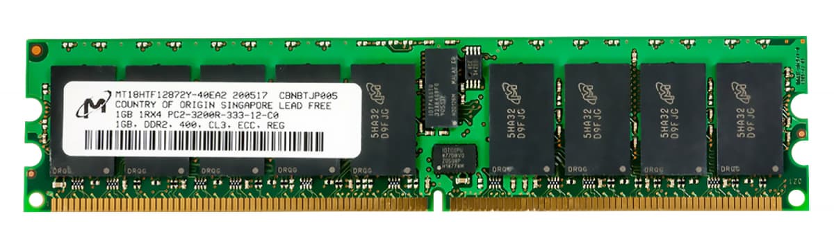 Оперативная память Micron MT18HTF12872Y-40EA2 DDRII 1024Mb