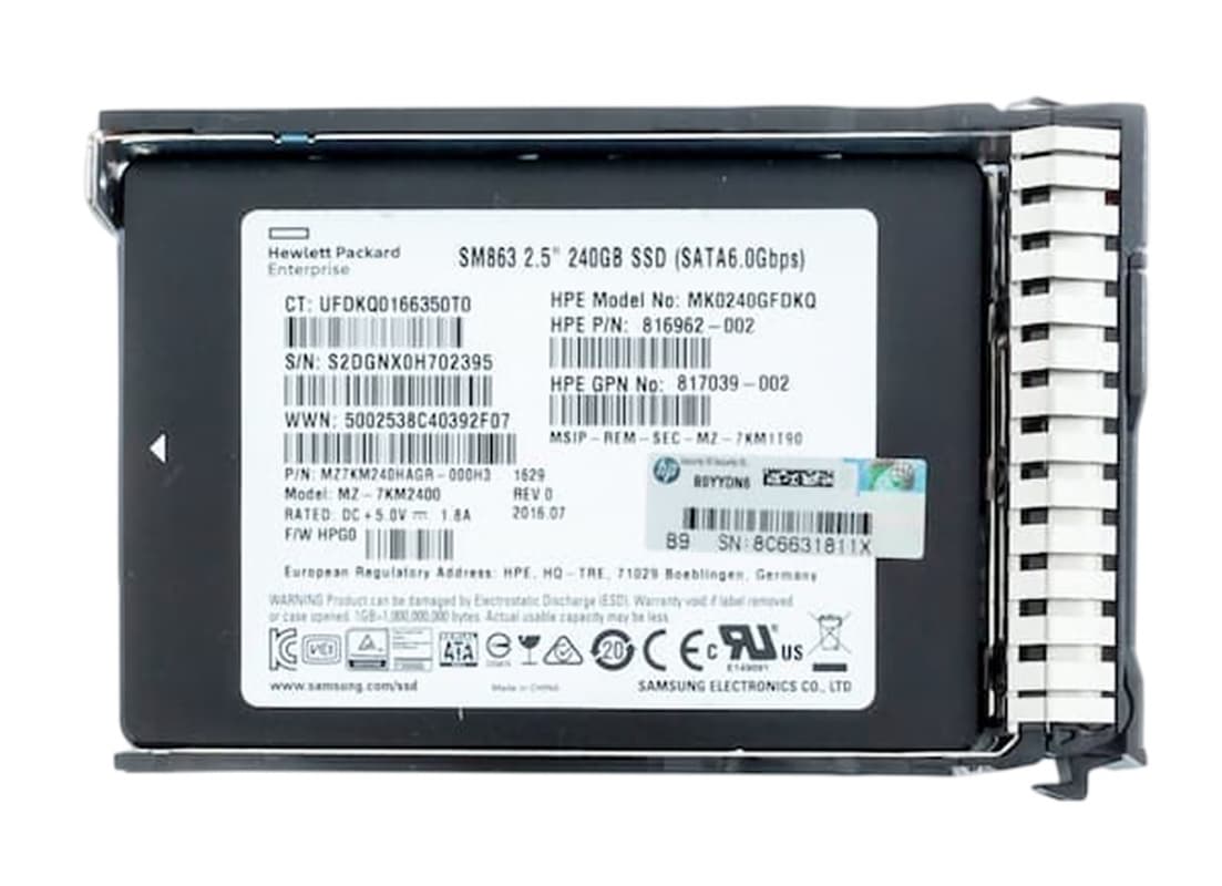 Жесткий диск HP 817039-002 240Gb SATAIII 2,5" SSD