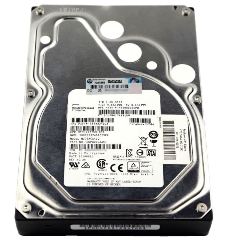 Жесткий диск HP 815635-B21 4Tb  SATAIII 3,5" HDD