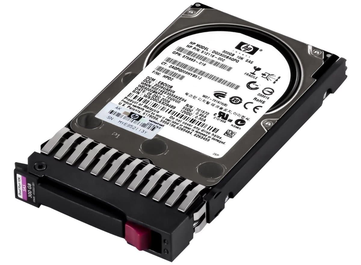 Жесткий диск HP 300Gb 10000 SAS 2.5" HDD DG0300BAQPQ