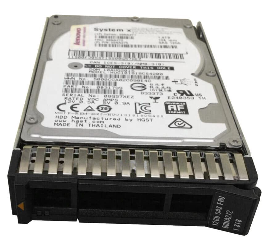 Жесткий диск Lenovo 00NA275 1,8Tb 10000 SAS 2,5" HDD