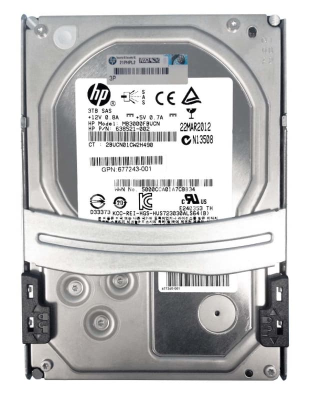 Жесткий диск HP 677355-001 3Tb 7200 SAS 3,5" HDD