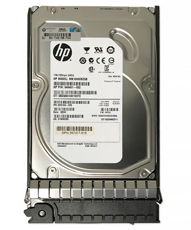 Жесткий диск HP 610852-001 1Tb 7200 SATA 3,5" HDD