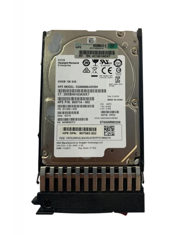 Жесткий диск HP 807583-002 600Gb 10520 SAS 2,5" HDD