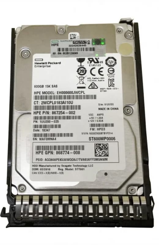 Жесткий диск HP EH000600JWCPL 600Gb 15000 SAS 2,5" HDD
