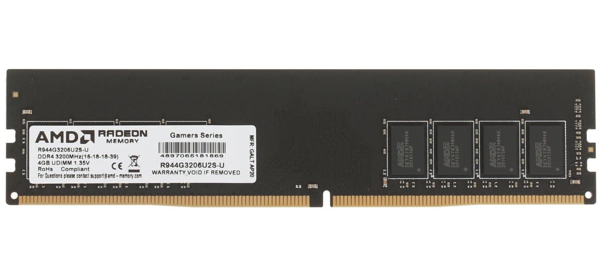 Оперативная память AMD DDRIV 4Gb R944G3206U2S-U